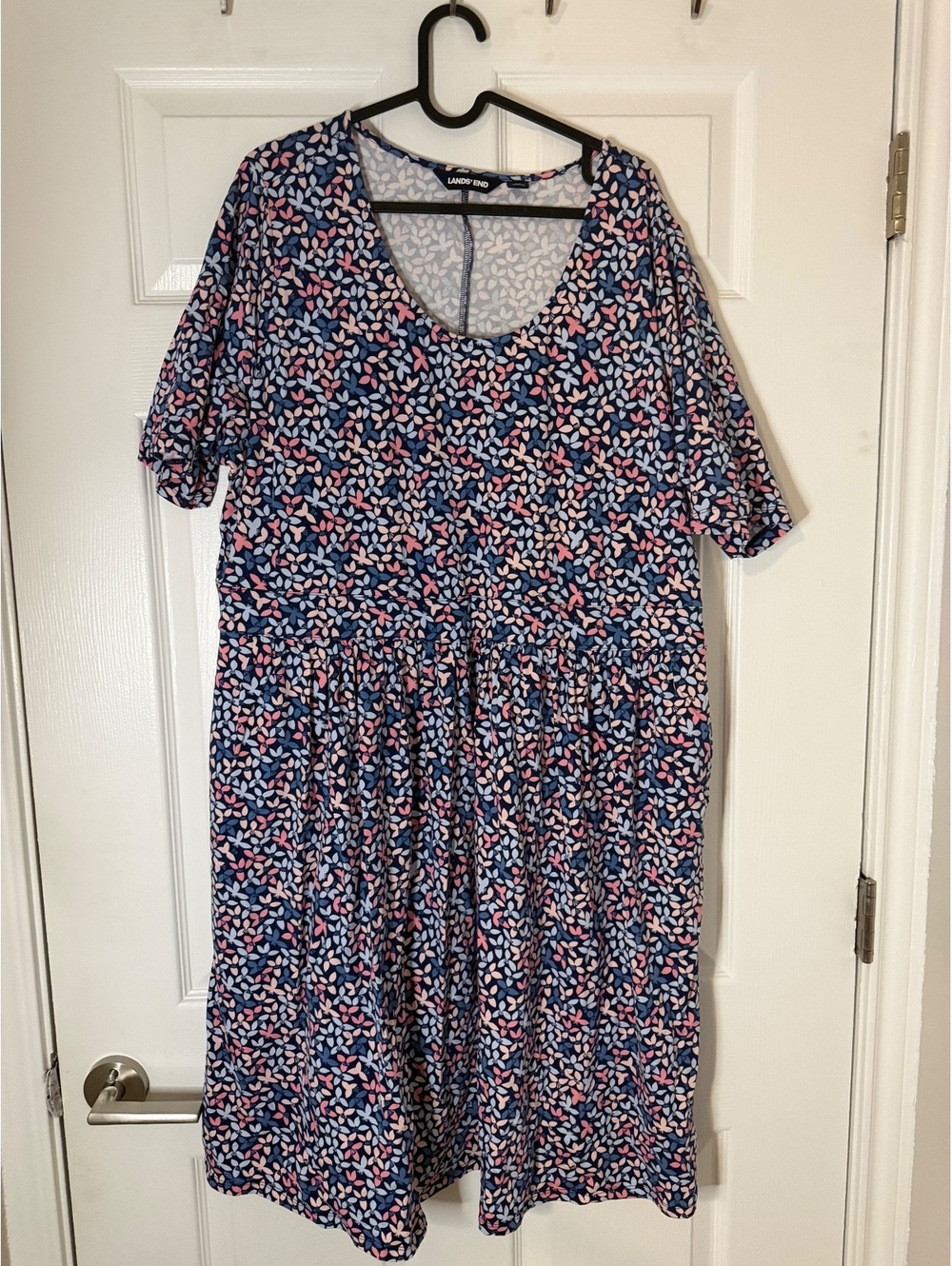 Lands' End Women's Plus Size 2X Floral Dress - #1736